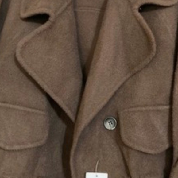 Wool blazer brown button frontstylish and watm - Picture 1 of 6